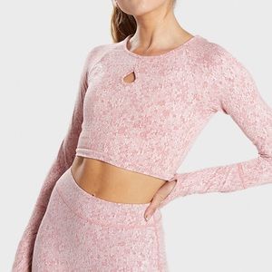 Gymshark seamless keyhole crop top